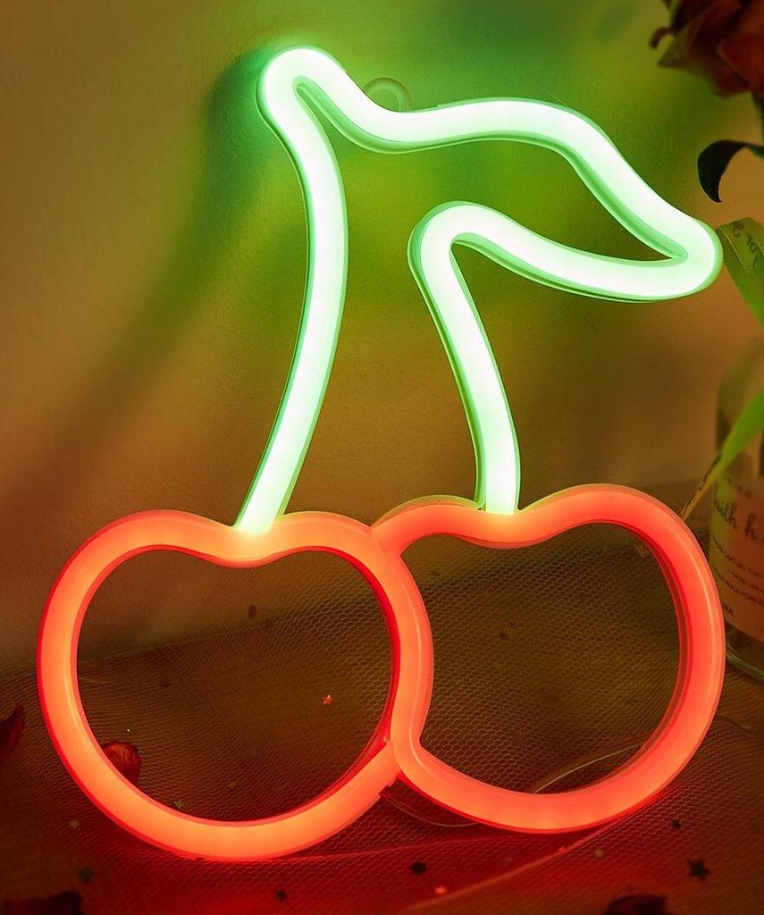 Cherry Neon Sign Lights Fruit to decorate your home