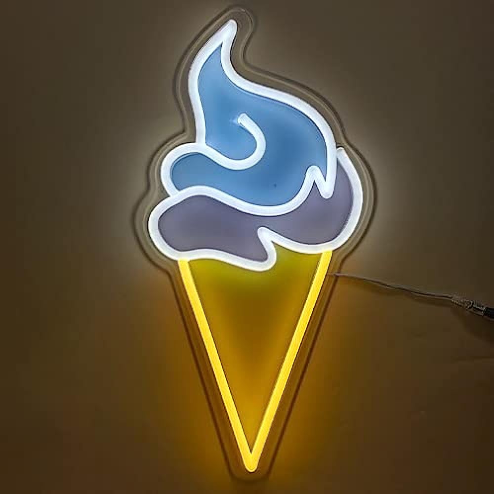 Ice Cream Neon Sign LED with joyful colors