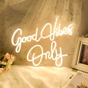 Good Vibes Only Neon Sign for Wall Decor