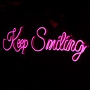 Keep Smiling Pink Neon Sign For Decoration
