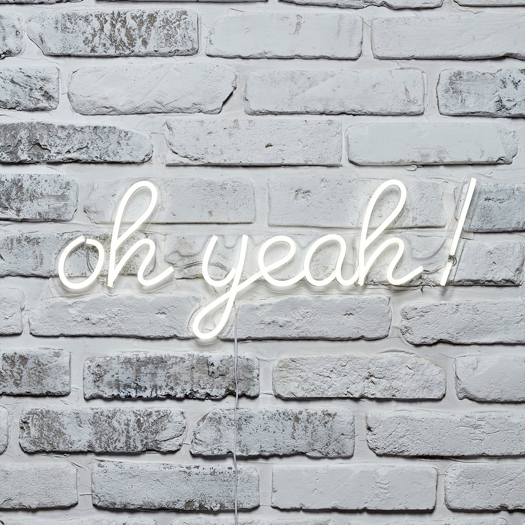 Oh Yeah Neon Wall Light To Decorate Your Home