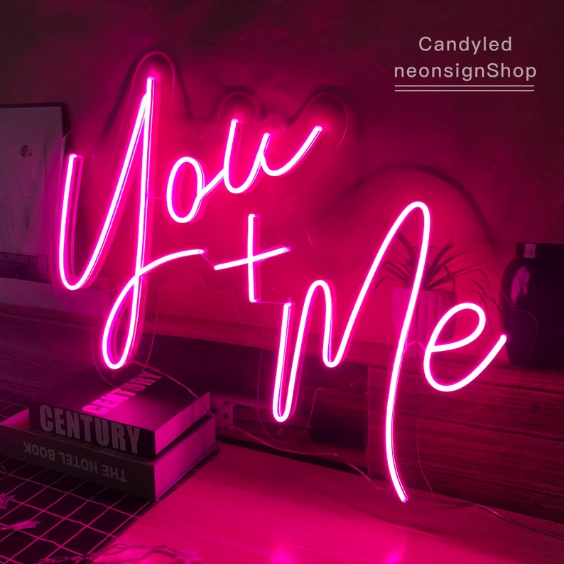 You + Me Neon Led Light Sign Art Decor