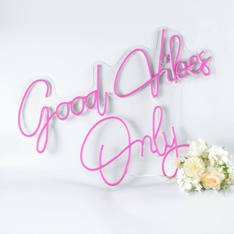 Good Vibes Only Neon Led Light Sign Art Decor