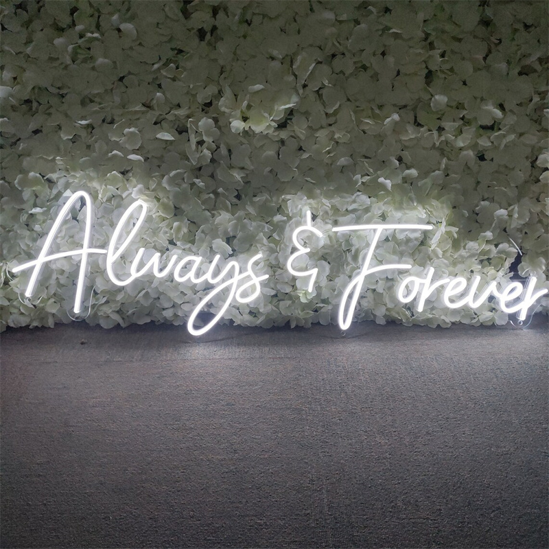 Always &amp; Forever Neon Led Light Sign Art Decor