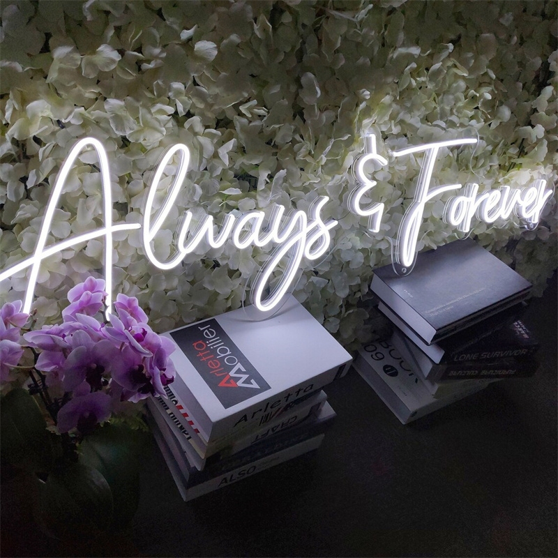Always &amp; Forever Neon Led Light Sign Art Decor