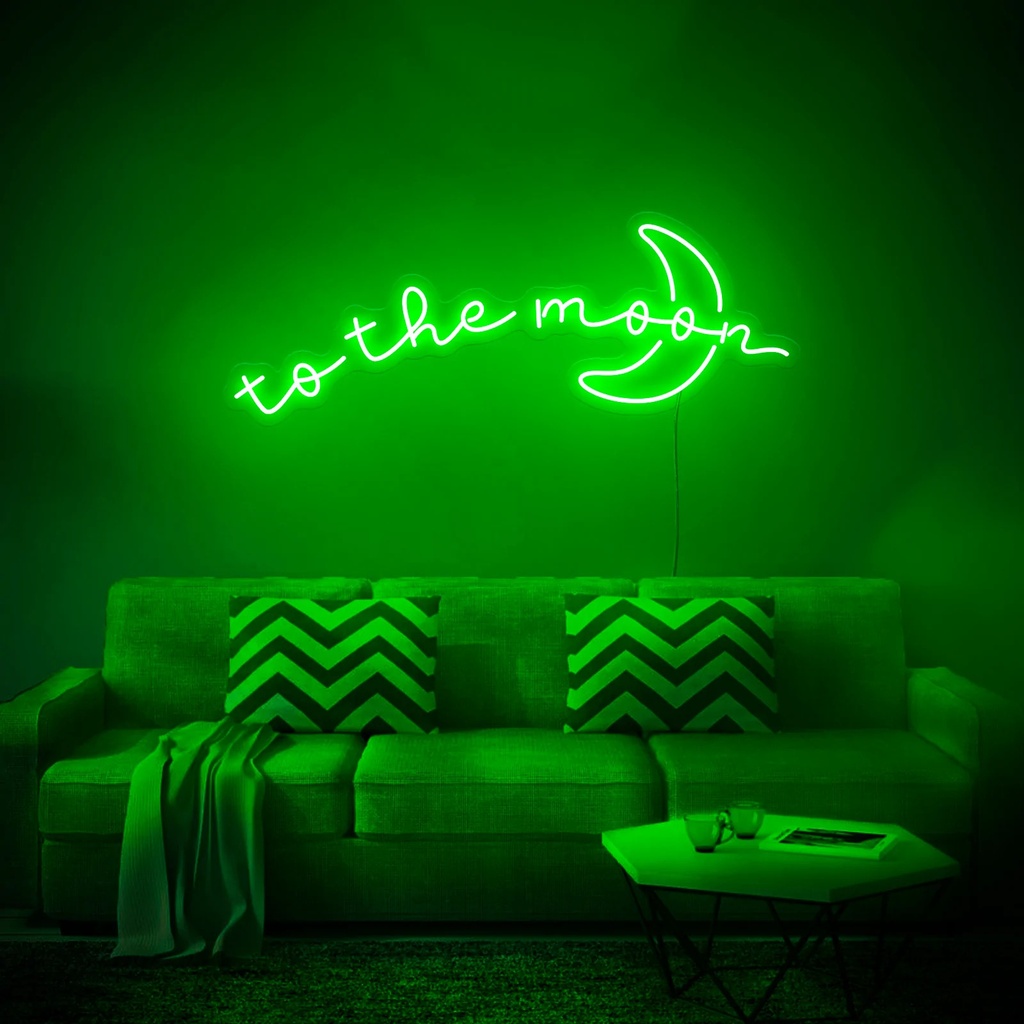 To The Moon Neon Led Light Sign Art Decor