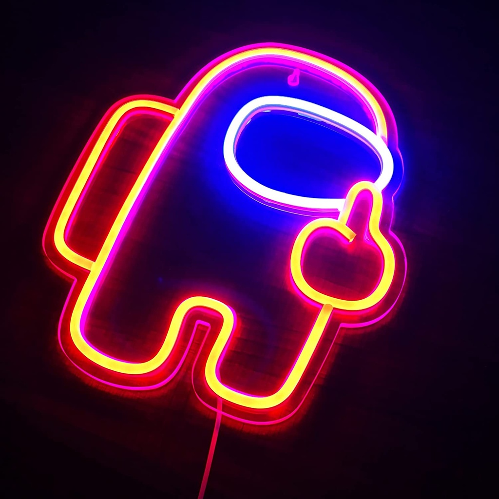 Among Us Game Neon LED Light Sign for Kids Rooms Decor