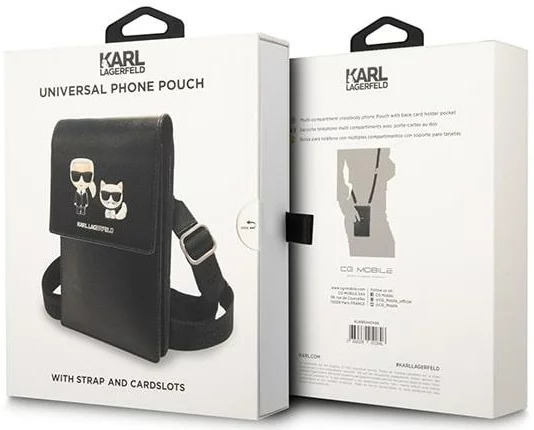 Men Shoulder&amp;Handbag black trendy Design Bag Karl Logo