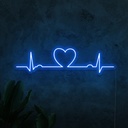 Heart Beat Neon Sign Light Makes a Great Decorative Piece for Living Room or Bedroom
