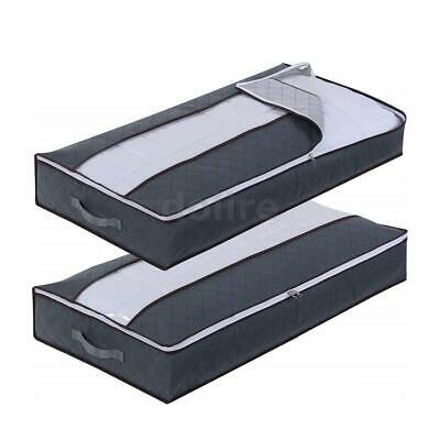 شنطة تخزين جامبو للملابس والبطاطين والوسائد والالعاب بجزء شفاف لاظهار المحتويات ويد