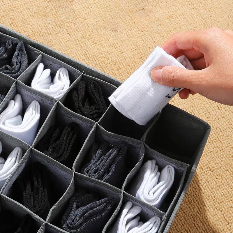 منظم دولاب وادراج للملابس الداخلية والشرابات والطرح وربطات العنق مقسم قابل للطي لسهولة التخزين