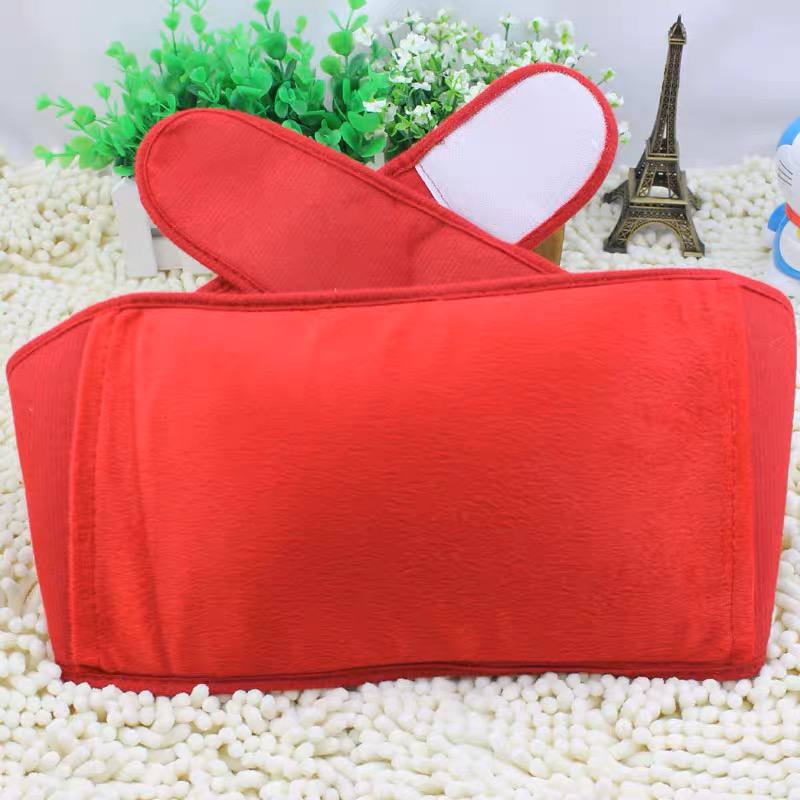 قربة مياه كهربائية لتدفئة البطن والظهر بحزام فرو ناعم عملية وسهلة الاستخدام