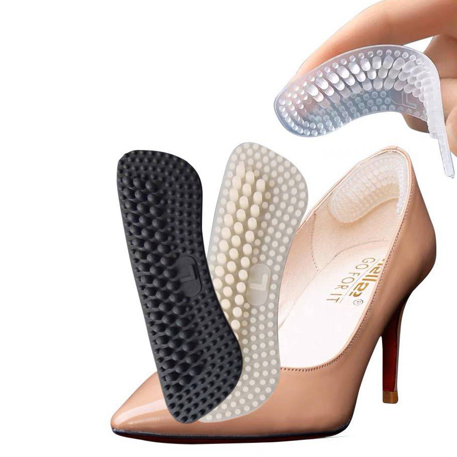 بطانة كعب سيليكون لأحذية الكعب العالي والرياضية لمنع القرح وآلام القرح بلزق دبل فيس قوي