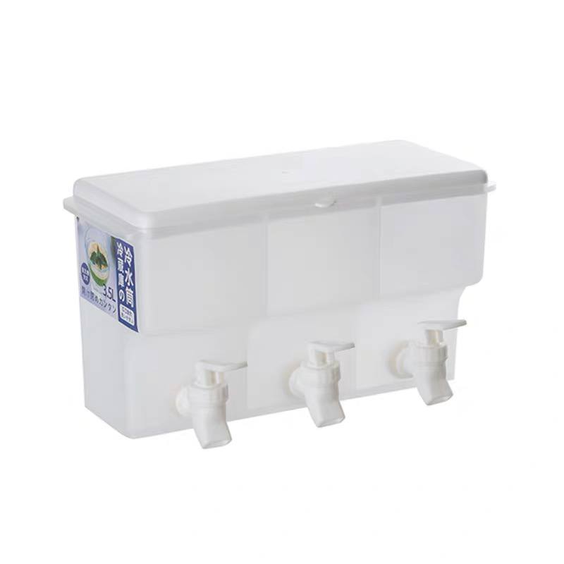 ديسبنسر عصائر 3 في 1 بغطاء محكم الغلق مع حنفية لكل قسم لسهولة الاستخدام