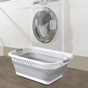 طبق غسيل سيليكون بيد من الجانبين لسهولة الحمل قابل للطي