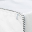 شنطة تخزين وتربروف للملابس والوسائد والبطاطين بيد وسوستة قابلة للطي لسهولة التخزين