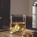 مج الجبل الجليدي لشرب وتقديم العصائر والمشروبات من الزجاج الشفاف