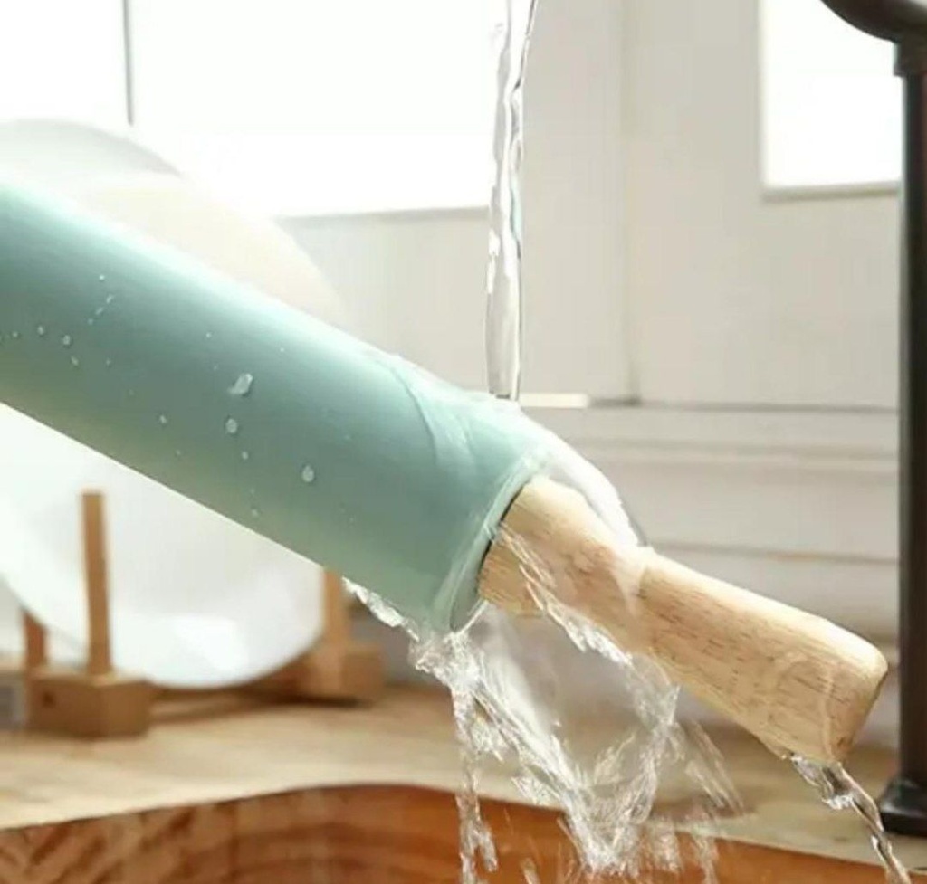 نشابة ومفرش عجين سيليكون غير لاصق لصنع الفطائر والبيتزا