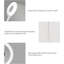 اباجورة و كشاف ليد مرن قابل للطي ب 3 درجات اضاءة مختلفة مع خاصية التحكم الصوتي في الغلق وتغير اللون