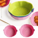 بطانة وقاعدة اير فراير سيليكون غير لاصق قابل للغسيل لاعادة الاستخدام