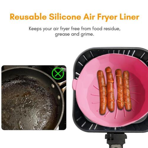 بطانة وقاعدة اير فراير سيليكون غير لاصق قابل للغسيل لاعادة الاستخدام