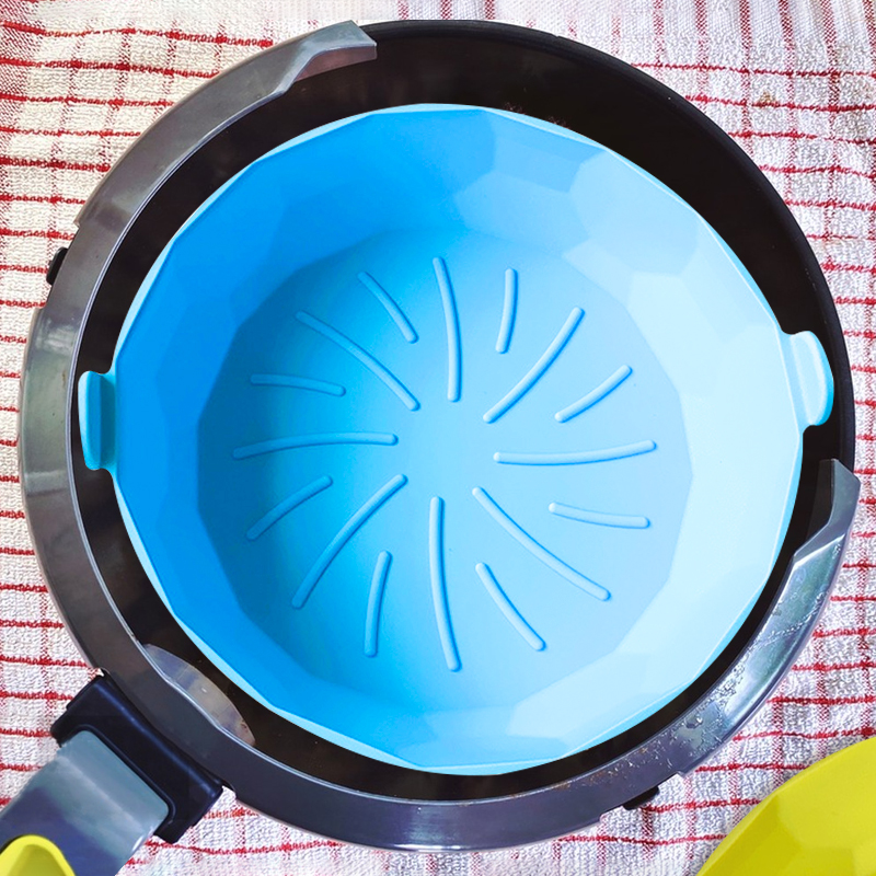 بطانة وقاعدة اير فراير سيليكون غير لاصق قابل للغسيل لاعادة الاستخدام