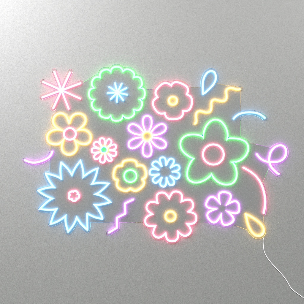 Flowers Neon Led Light Sign Art Decor