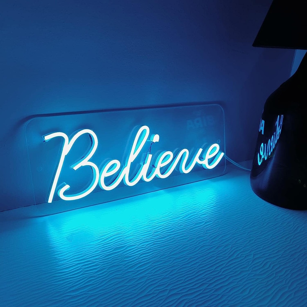 Believe Neon Led Light Sign Art Decor 30*40‎