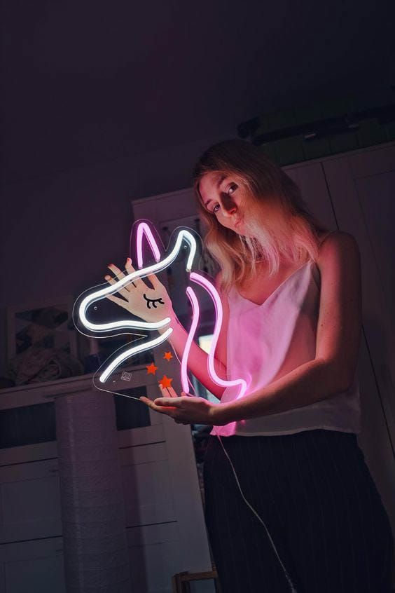 Unicorn Neon Led Light Sign Art Decor 40*60‎
