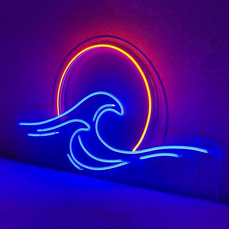 Sun Set Wave Neon Led Light Sign Art Decor