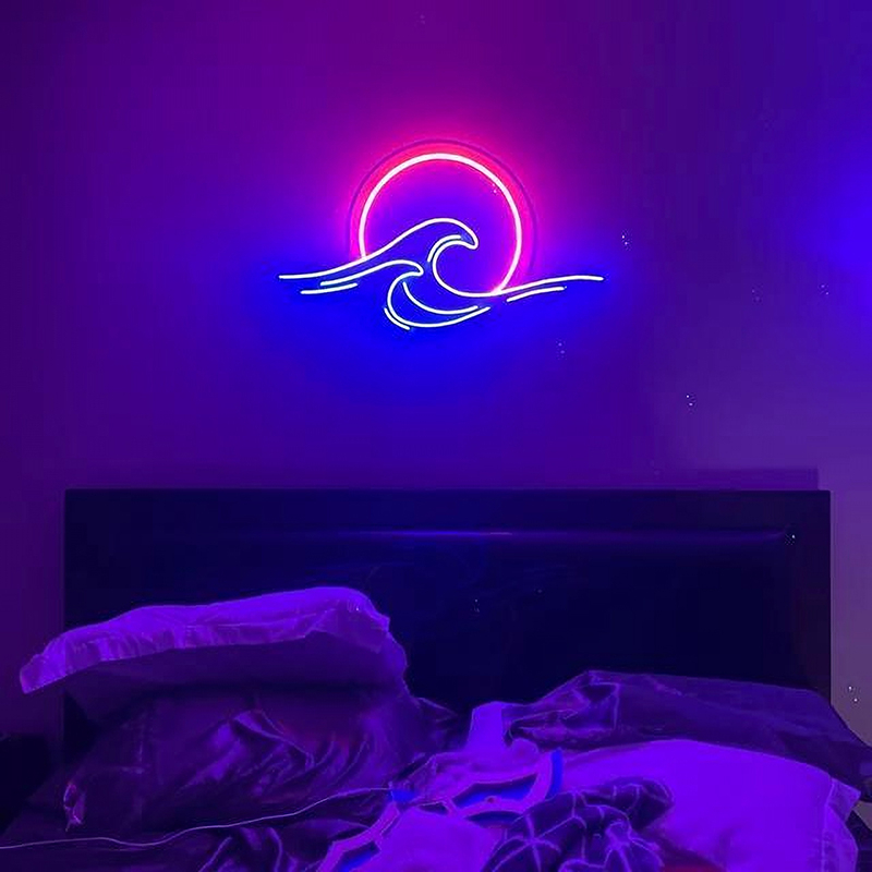Sun Set Wave Neon Led Light Sign Art Decor