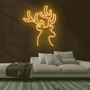 Reindeer Neon Led Light Sign Art Decor 45*35 Cm