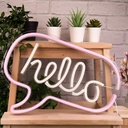 Hello Neon Led Light Sign Art Decor