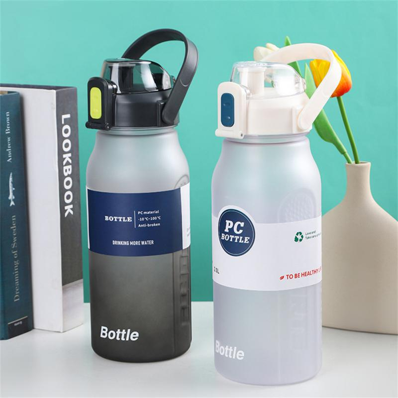 Jumbo Water Bottle With Straw  For Gym 2 L