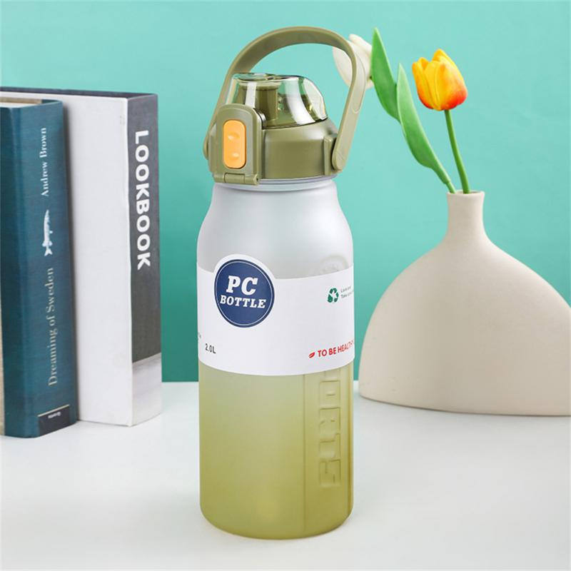 Jumbo Water Bottle With Straw  For Gym 2 L