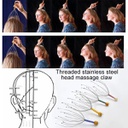 اداه مساج فروة الرأس اليدوية
