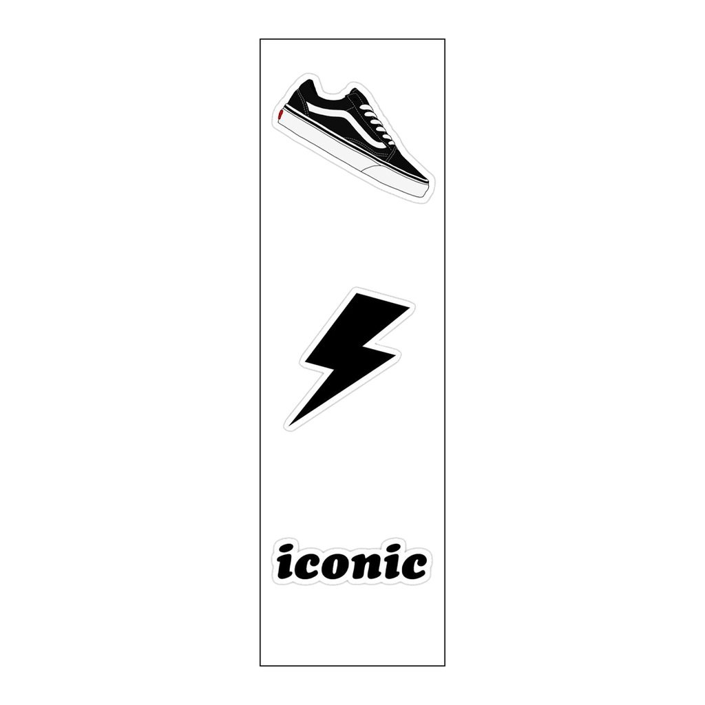 Iconic Vinyl Sticker Pack Reusable &amp; Waterproof