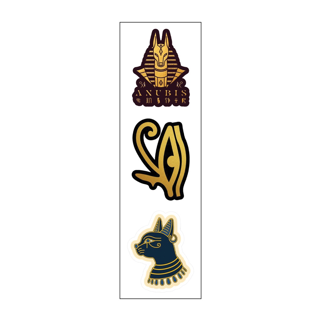 Pharaoh Vinyl Sticker Pack Reusable &amp; Waterproof