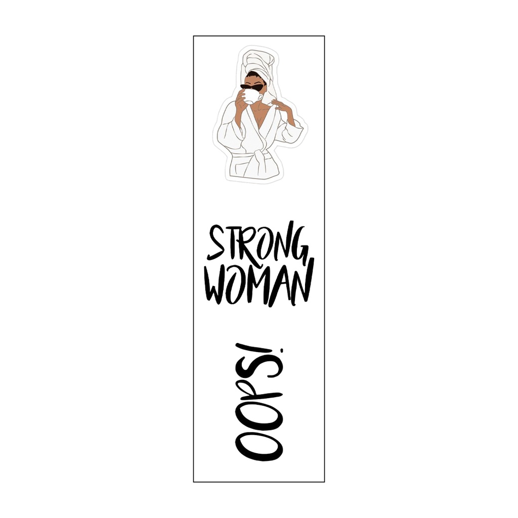 Strong Woman Vinyl Sticker Pack Reusable &amp; Waterproof
