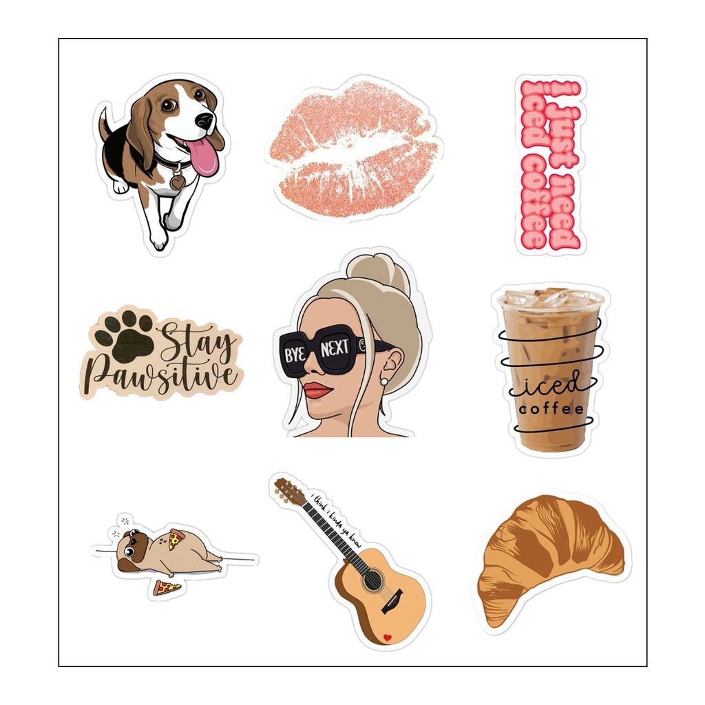 i just need iced coffe &amp; stay pawsitive set