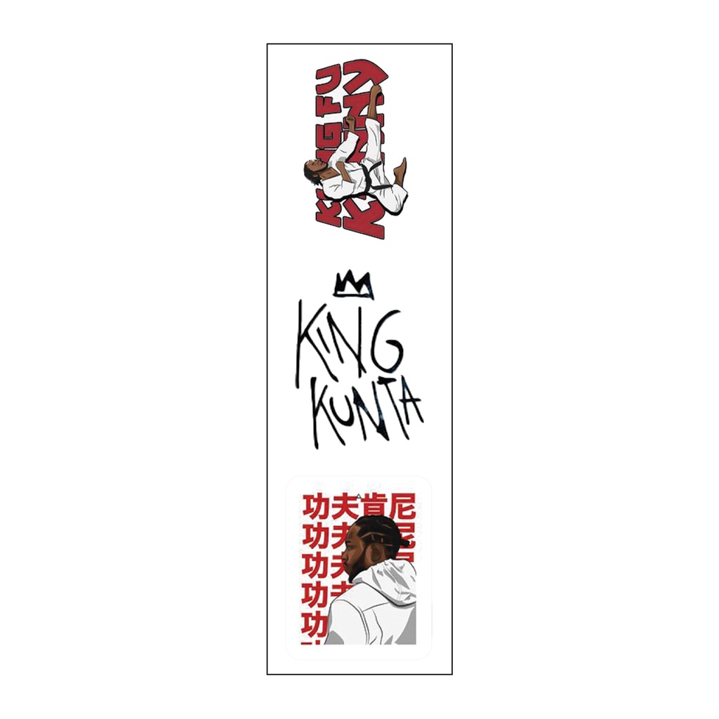 King Kunta Vinyl Sticker Pack Reusable &amp; Waterproof