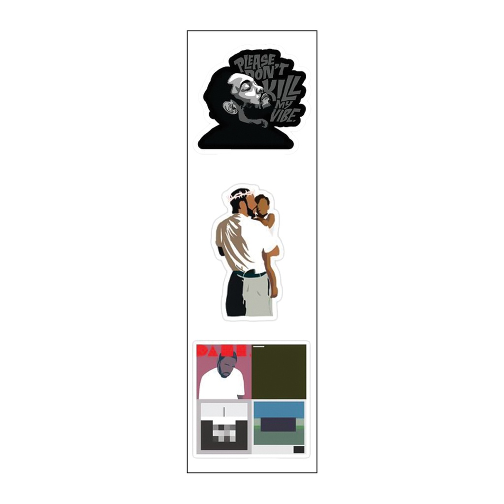 King Kunta Vinyl Sticker Pack Reusable &amp; Waterproof