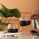 مج قلبظ زجاج دهبى