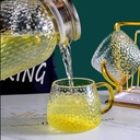 مج قلبظ زجاج دهبى