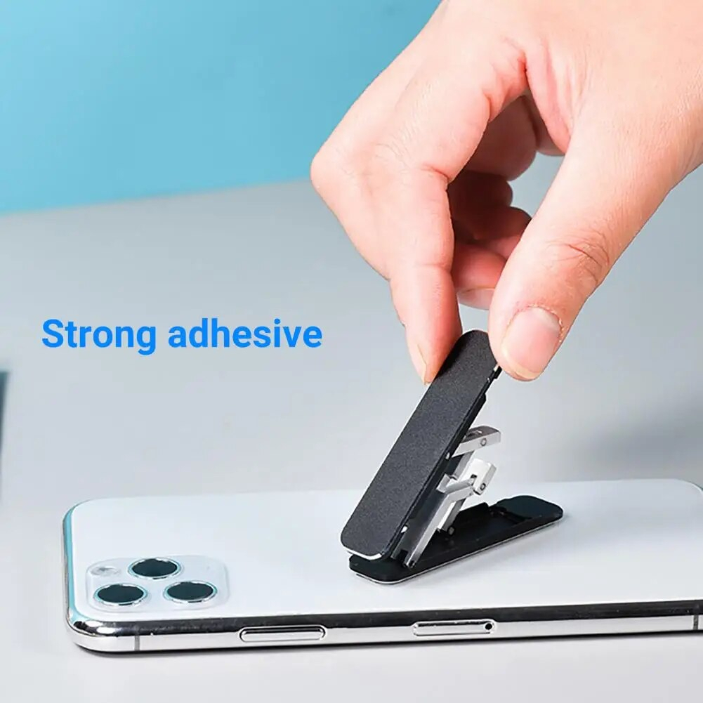 استاند حامل موبايل ميني قابل للتعديل افقي وعمودي بلزق دبل فيس قوي