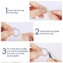 اداة تعديل وتضيق مقاس الخواتم الكبيرة 4 قطع سيليكون مرن غير مرئي