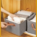 منظم ملابس للبناطيل والتيشرتات والقمصان بقوائم معدن لترتيب الادراج والدواليب بيد لسهولة الحمل