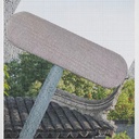 مساحة سلك وزجاج 2 في 1 تدور للوصول للاماكن الضيقة للتنظيف والتلميع من التراب والشحوم بيد معدن