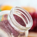 طقم توابل زجاج 3 قطع لحفظ وتنظيم الفلفل والملح والشطة بغطاء محكم الغلق