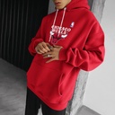 Chicago Bulls هودي اوفر سايز قطن مبطن بكابيشو وجيوب من الجانبين